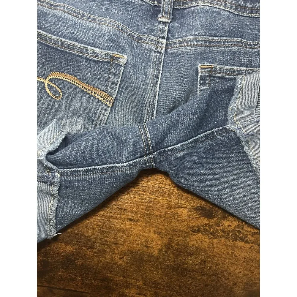 Justice Girls 16R Denim Shorts 2013 Vintage Simply Low Jean Shorts Cuffed Hem